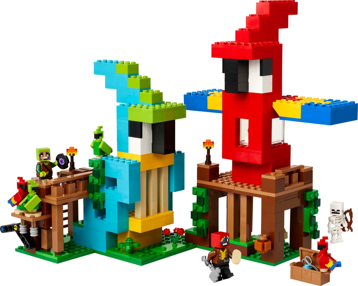 Minecraft : les maisons des perroquets
