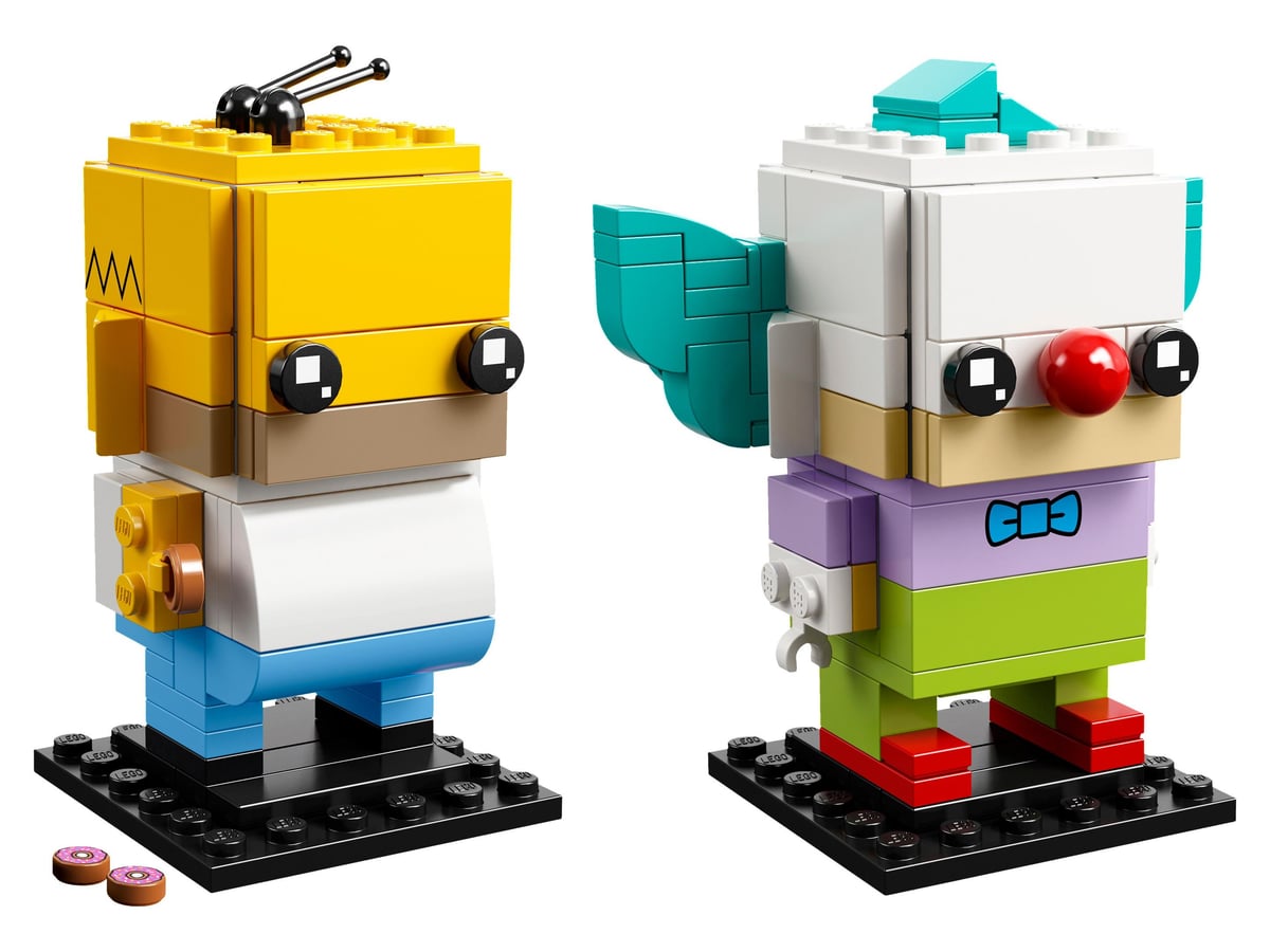 The Simpsons BrickHeadz: Homer Simpson & Krusty the Clown