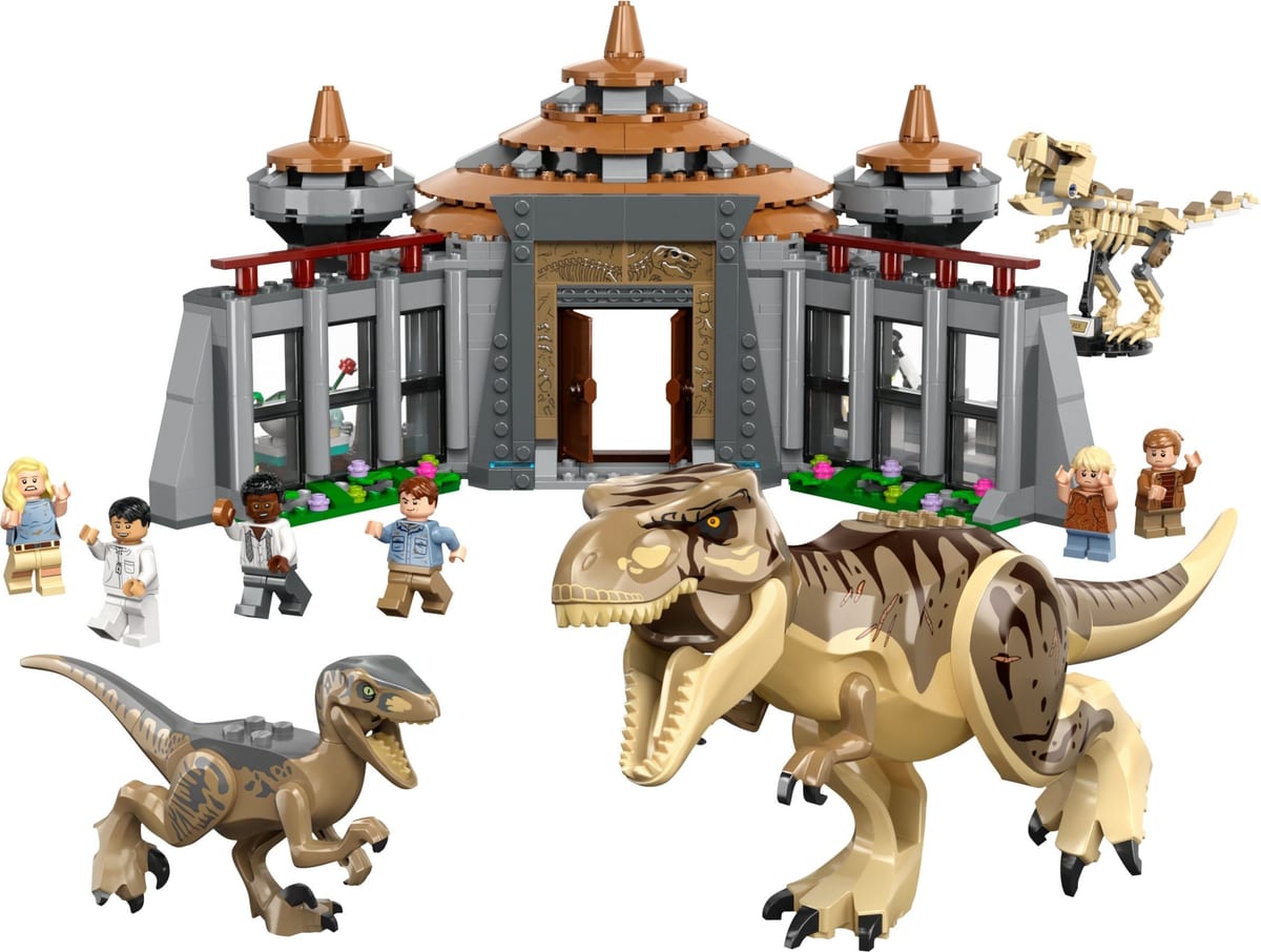 Jurassic World : le centre d’accueil, l’attaque du T. rex et du raptor