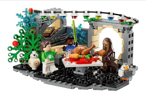 Star Wars : diorama des fêtes du Faucon Millénium