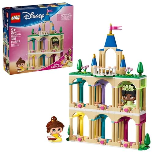 Disney : mini Belle et Tiana avec château