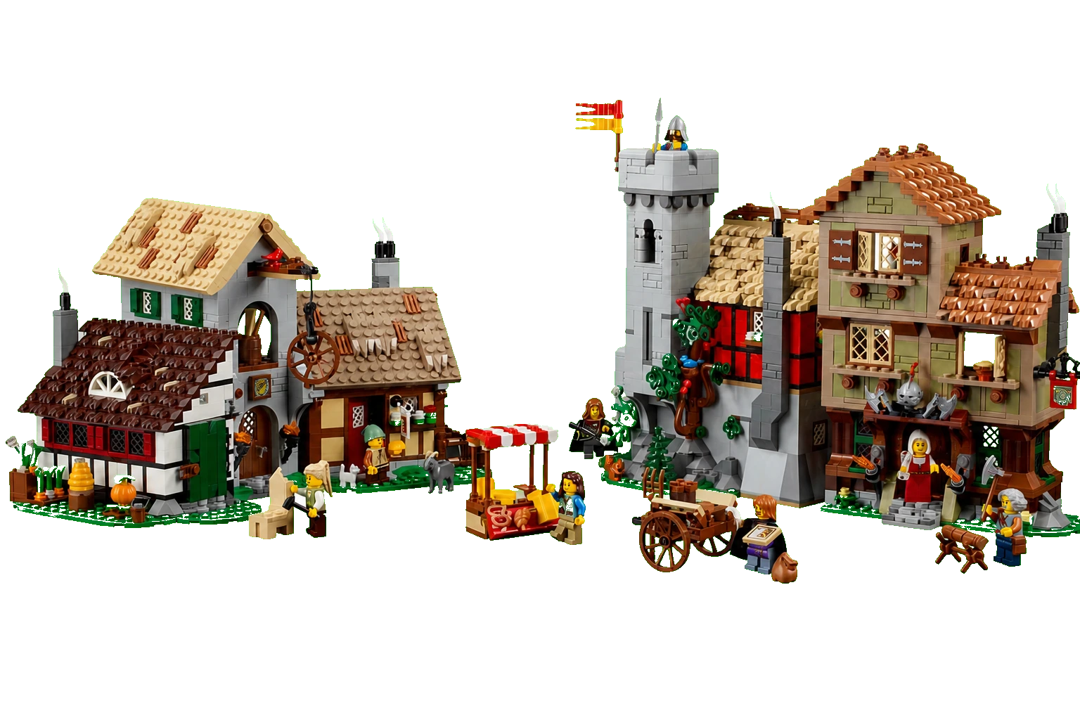 La place du village médiéval