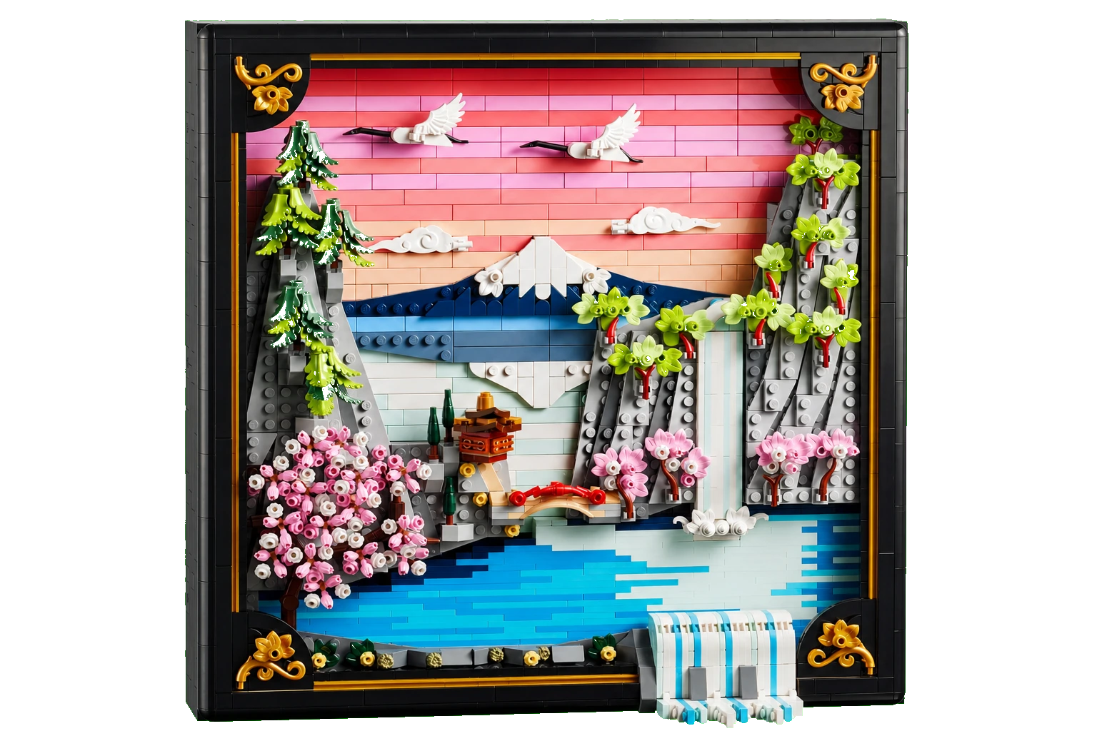 LEGO Art: Japanese Cherry Blossom Landscape