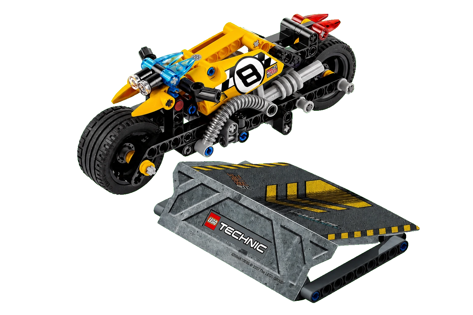 Technic : la moto de cascade