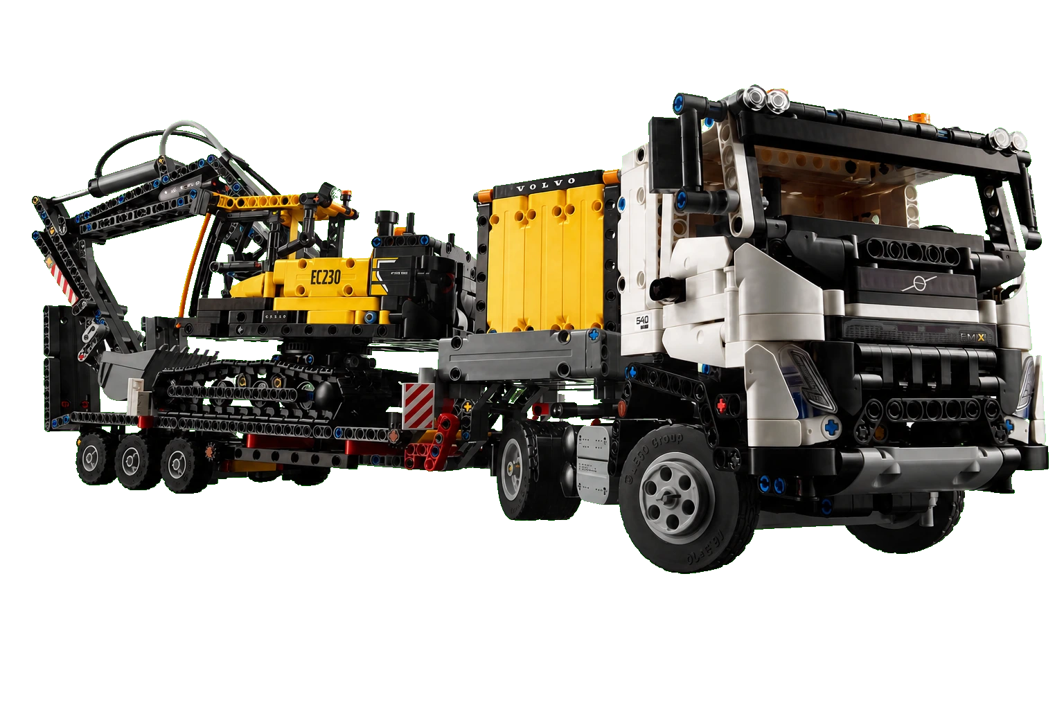 Technic : camion Volvo FMX et excavatrice électrique EC230