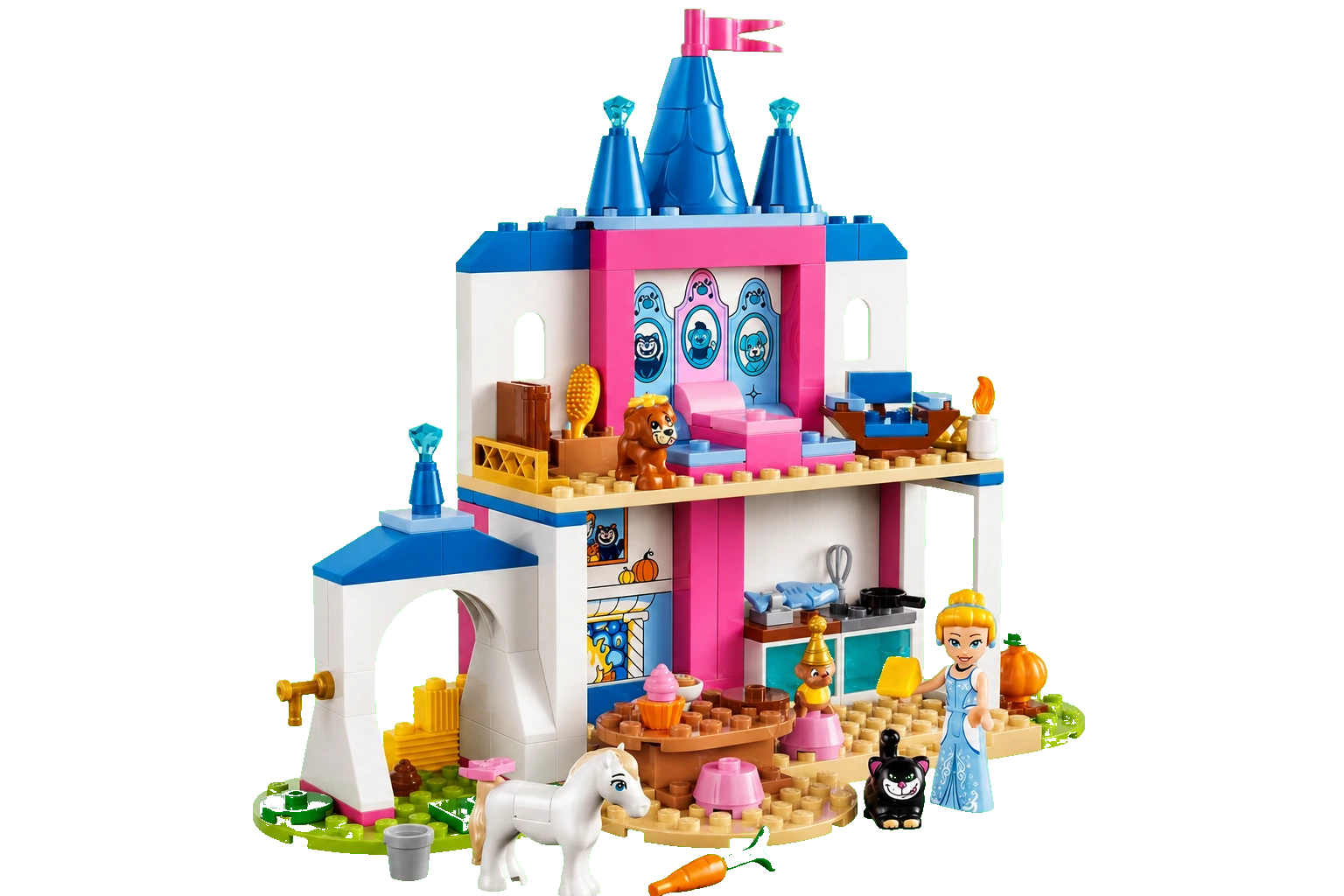 Disney : le château et les amis animaux de Cendrillon