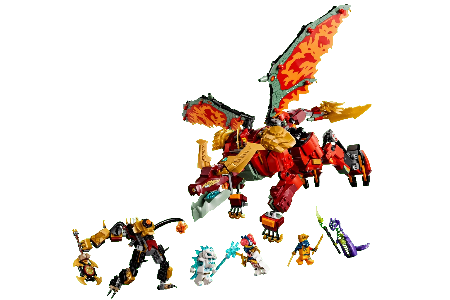Ninjago : le méca-dragon transformable de Wyldfyre