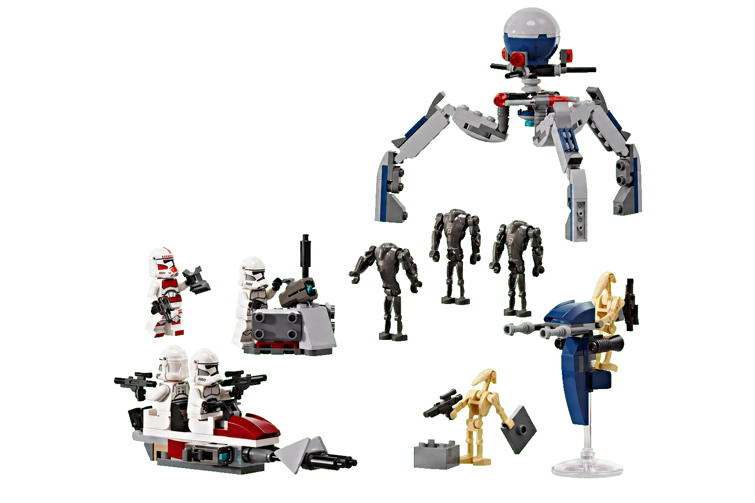 Star Wars : pack de combat clones et droïdes de combat