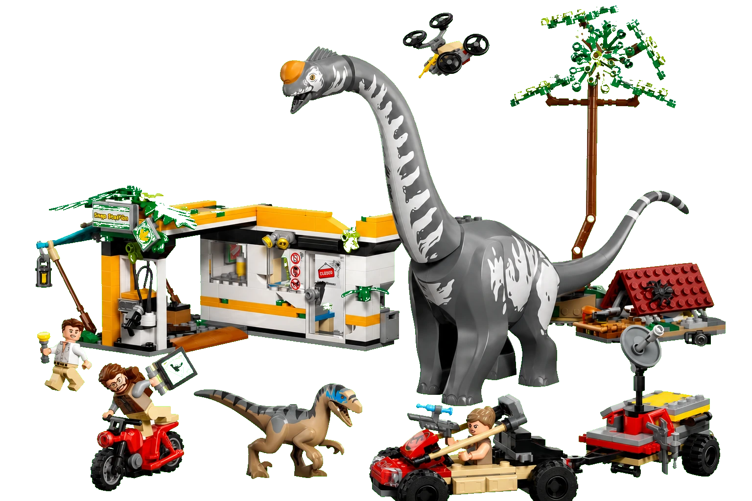 Jurassic World : mission de pistage du raptor et du titanosaure